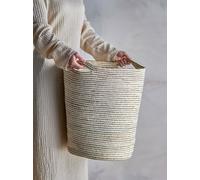 Selena - Corbeille - Blanc - Jute