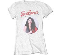 Selena Gomez - T-Shirt # S White Femmina # 80's Glam [Import]