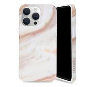 Selencia Aurora Coque Fashion pour iPhone 15 Pro Max - Powder White Marble