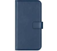 Selencia Bibliothèque en cuir véritable pour iPhone 11 Pro - Bleu