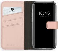 Selencia Bibliothèque en cuir véritable pour iPhone 12 Mini - Rose Poussière