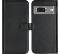 Selencia Bibliothèque en cuir véritable pour le Google Pixel 7 - Noir