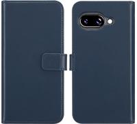 Selencia Bibliothèque en cuir véritable pour le Google Pixel 9A - Bleu