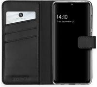 Selencia Bibliothèque en cuir véritable pour le Samsung Galaxy A41 - Noir