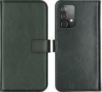 Selencia Bibliothèque en cuir véritable pour le Samsung Galaxy A52(s) (5G/4G) - Vert