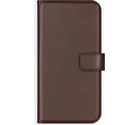 Selencia Bibliothèque en cuir véritable pour le Samsung Galaxy S20 - Marron