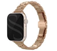 Selencia Bracelet à maillons fin en acier pour Apple Watch | 38/40/41/42 mm - Rose Doré