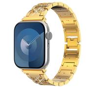 Selencia Bracelet à maillons scintillants pour Apple Watch | 38/40/41/42 mm - Doré