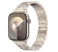 Selencia Selencia Bracelet à maillons scintillants Watch Series 1 t/m 9 / SE (38/40/41 mm) | Series 10 / 11 (42 mm) Champagne Gold Dorée