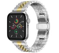 Selencia Bracelet Metallique Jubilee pour Apple Watch | 44/45/46/49 mm - Argent et Or