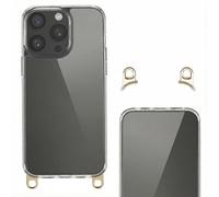 Selencia Coque arrière avec crochets amovibles pour Apple iPhone 15 Pro Max - Transparent