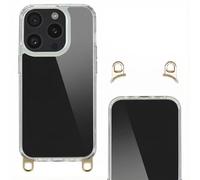 Selencia Coque arrière avec crochets amovibles pour Apple iPhone 15 Pro - Transparent