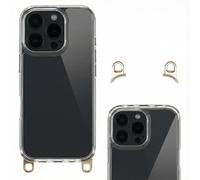 Selencia Coque arrière avec crochets amovibles pour Apple iPhone 16 Pro - Transparent