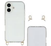 Selencia Coque arrière avec crochets amovibles pour Apple iPhone 17 - Transparent