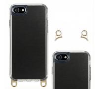 Selencia Coque arrière avec crochets amovibles pour Apple iPhone SE (2022 / 2020) / 8 / 7 - Transparent