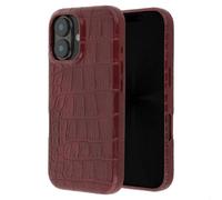Selencia Coque arrière Croco avec MagSafe pour Apple iPhone 17 - Burgundy