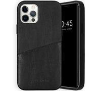 Selencia Coque arrière en cuir végan Vayu pour Apple iPhone 12 (Pro) - Noir