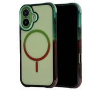 Selencia Coque arrière MagSafe Gradient pour Apple iPhone 17 - Vert / Brun