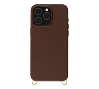 Selencia Coque arrière Rivièra avec MagSafe avec crochets amovibles pour Apple iPhone 15 Pro Max - Choco Brown