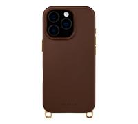 Selencia Coque arrière Rivièra avec MagSafe avec crochets amovibles pour Apple iPhone 16 Pro Max - Choco Brown