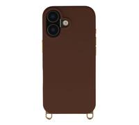 Selencia Coque arrière Rivièra avec MagSafe avec crochets amovibles pour Apple iPhone 17 - Choco Brown