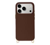 Selencia Coque arrière Rivièra avec MagSafe avec crochets amovibles pour Apple iPhone 17 Pro - Choco Brown