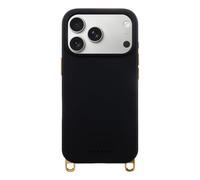 Selencia Selencia Coque arrière Rivièra avec MagSafe avec crochets amovibles pour iPhone 17 Pro Velvet Black Noir