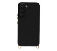 Selencia Coque arrière Rivièra avec MagSafe avec crochets amovibles pour Samsung Galaxy S22 - Velvet Black