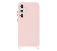 Selencia Coque arrière Rivièra avec MagSafe avec crochets amovibles pour Samsung Galaxy S24 FE - Sorbet Pink