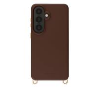 Selencia Coque arrière Rivièra avec MagSafe avec crochets amovibles pour Samsung Galaxy S26 - Choco Brown