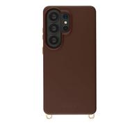 Selencia Coque arrière Rivièra avec MagSafe avec crochets amovibles pour Samsung Galaxy S26 Ultra - Choco Brown