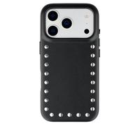 Selencia Coque arrière Studs avec MagSafe pour Apple iPhone 17 Pro - Velvet Black