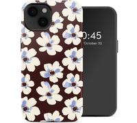 Selencia Coque arrière Vivid avec MagSafe pour Apple iPhone 14 - Choco Flower Pop