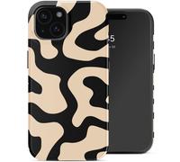 Selencia Coque arrière Vivid avec MagSafe pour Apple iPhone 15 - Art Wave Black