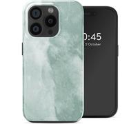 Selencia Selencia Coque arrière Vivid avec MagSafe pour iPhone 15 Pro Marble Grayed Jade Multicolore