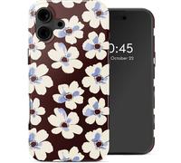 Selencia Coque arrière Vivid avec MagSafe pour Apple iPhone 16 - Choco Flower Pop