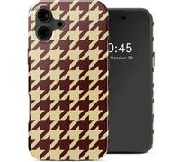 Selencia Coque arrière Vivid avec MagSafe pour Apple iPhone 16 - Pied-de-Poule