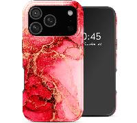 Selencia Coque arrière Vivid avec MagSafe pour Apple iPhone 17 Pro - Rosy Marble