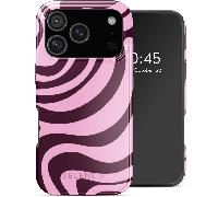 Selencia Coque arrière Vivid avec MagSafe pour Apple iPhone 17 Pro - Wavy Swirl Pink Plum