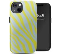 Selencia Coque arrière Vivid avec MagSafe pour iPhone 13 - Zebra Winter Sky Titanium Yellow