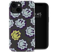 Selencia Coque arrière Vivid avec MagSafe pour iPhone 14 - Wavy Smiley Green