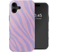Selencia Selencia Coque arrière Vivid avec MagSafe iPhone 16 Zebra Light Pink Lilac Multicolore