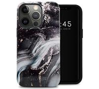 Selencia Coque arrière Vivid pour Apple iPhone 13 Pro - Chic Marble Black