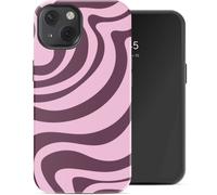 Selencia Coque arrière Vivid pour Apple iPhone 13 - Wavy Swirl Pink Plum