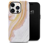 Selencia Coque arrière Vivid pour Apple iPhone 14 Pro - Chic Marble Gold