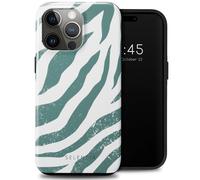 Selencia Coque arrière Vivid pour Apple iPhone 15 Pro Max - Colorful Zebra Pine Blue