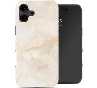 Selencia Coque arrière Vivid pour Apple iPhone 16 - Golden Beige Marble