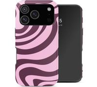 Selencia Coque arrière Vivid pour Apple iPhone 17 Pro - Wavy Swirl Pink Plum