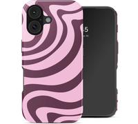 Selencia Coque arrière Vivid pour Apple iPhone 17 - Wavy Swirl Pink Plum