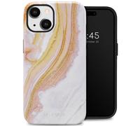 Selencia Selencia Coque arrière Vivid iPhone 14 Chic Marble Gold Multicolore